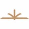 Ekena Millwork Redmond Smooth Timber Gable Bracket, Western Red Cedar, 108"W x 36"H x 1 1/2"D x 5 1/2"F, 8/12 Pitch GBW108X36X0206RED00SWR - alternate 1